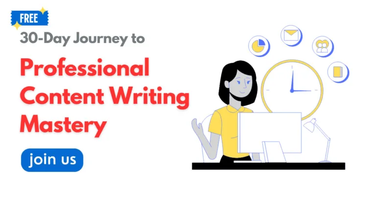 30-Day Professional Content Writing Internship (Free)