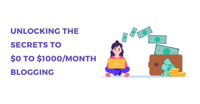 Unlocking the secrets to $1000/month blogging. Claim your free guide!